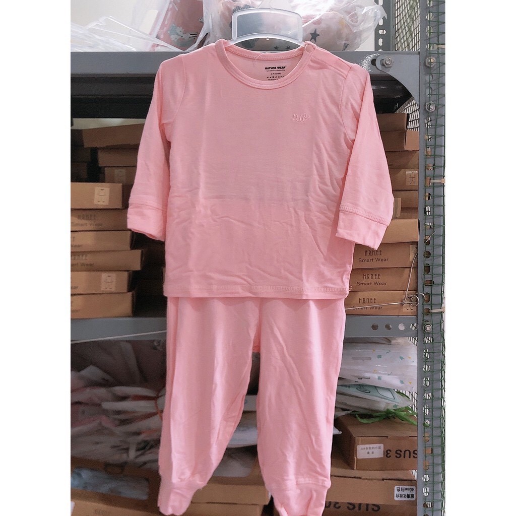 Bộ dài tay cài vai Nature Wear