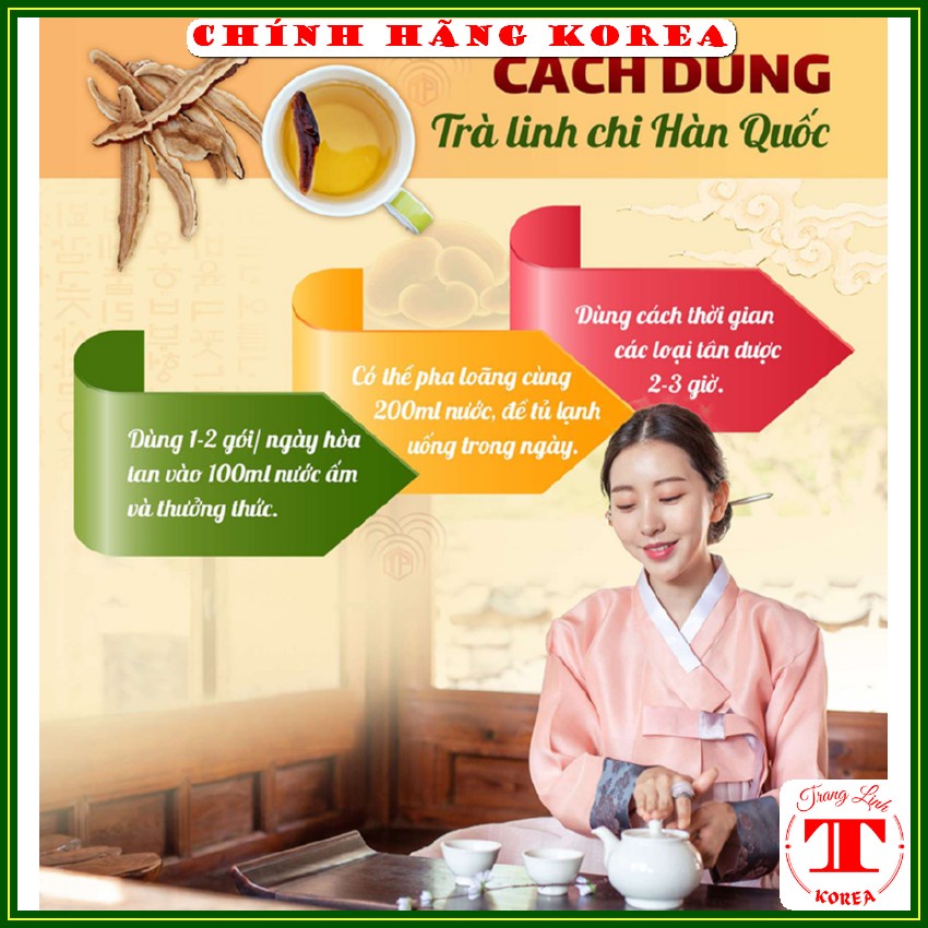 Trà linh chi hộp gỗ Bio Apgold, hộp 100 gói - Trà linh chi hòa tan chính hãng - tranglinh