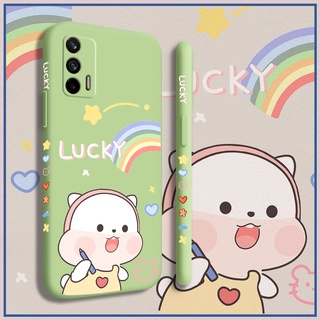 Ốp Cho Realme GT 5G  GT Neo  GT Neo Flash  GT Neo2 Ốp Điện Thoại Mềm Chống Sốc Kỳ Lân Hươu Cao Cổ Hoạt Hình Thời Trang Ốp Lưng Mỏng Ốp Bảo Vệ Toàn Bộ Ống Kính Máy Ảnh Họa Tiết Silicon Lỏng