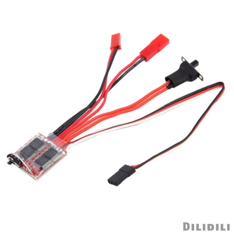 Bộ 12 Bàn Chải Điện 20a Esc Điều Khiển Tốc Độ Phanh Đảo Chiều Cho Xe Hơi / Tàu Thuyền Rc