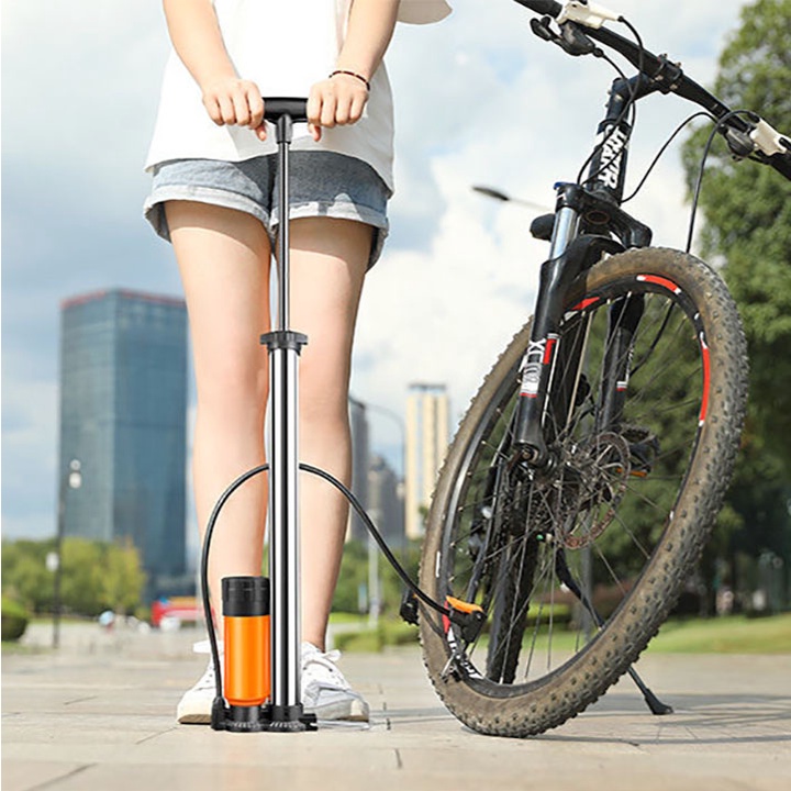 Bơm Xe Máy, Xe Đạp Có Đồng Hồ Đo Áp Suất  cinshoplc