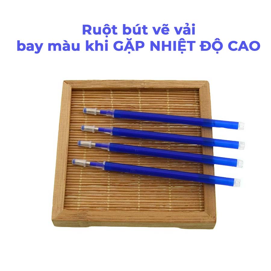 Ruột bút vẽ vải bay màu khi GẶP NHIỆT ĐỘ CAO, nhiều màu sắc dễ dàng sử dụng