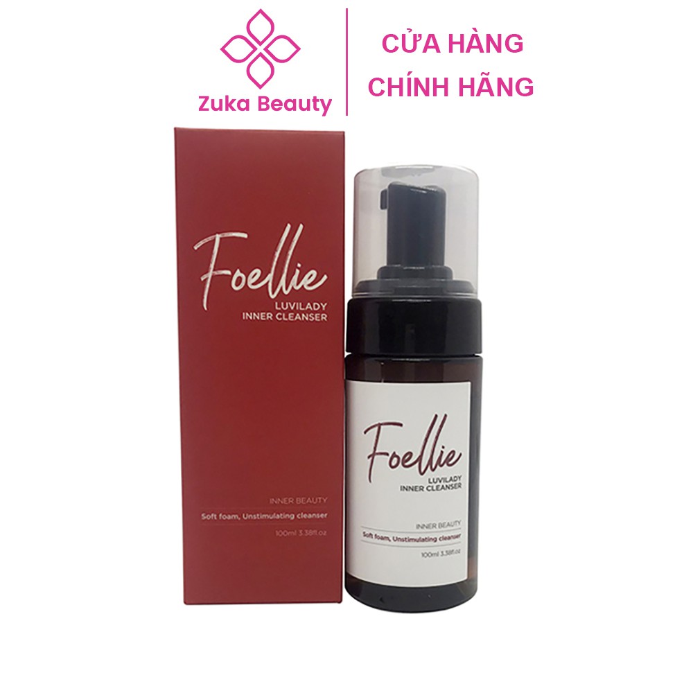 Dung dịch vệ sinh Foellie Hàn Quốc 100ml Zuka Beauty ngừa viêm nhiễm nấm ngứa vùng kín 100ml