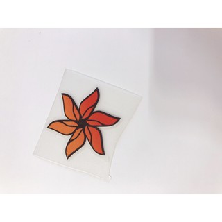 sticker ủi áo trực tiếp cánh hoa in trực tiếp lên áo, quần vải, balo vải