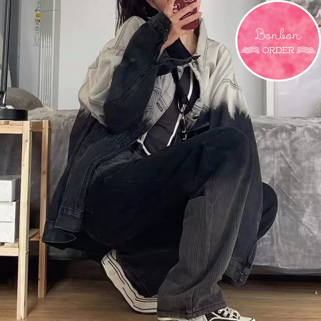 ÁO KHOÁC JEAN ULZZANG CÁ TÍNH -