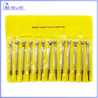 Bộ 13 tua vít sửa chữa đồng hồ đeo tay 0.6mm-2.0mm