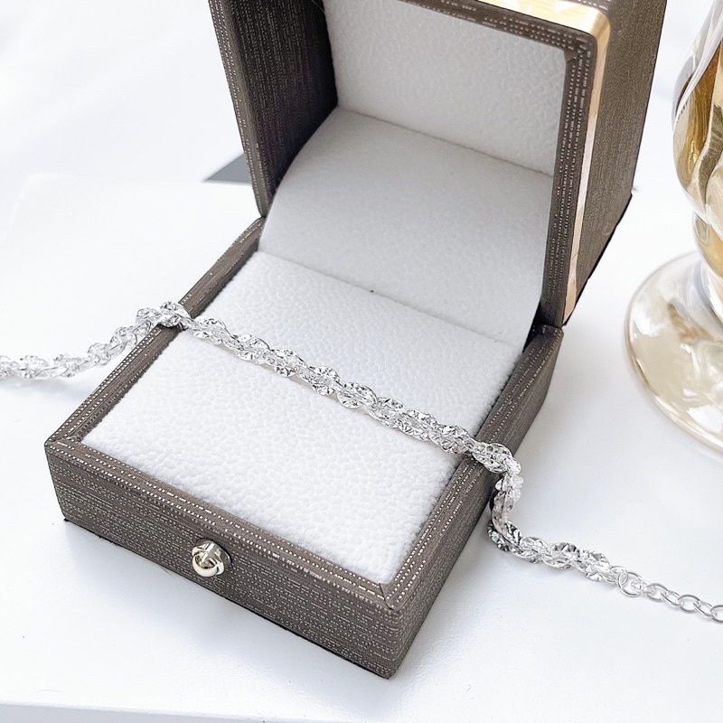 Lắc Tay Bạc Nữ Xích Phay Sáng Sang Chảnh LT040 - Trang sức MINA JEWELRY