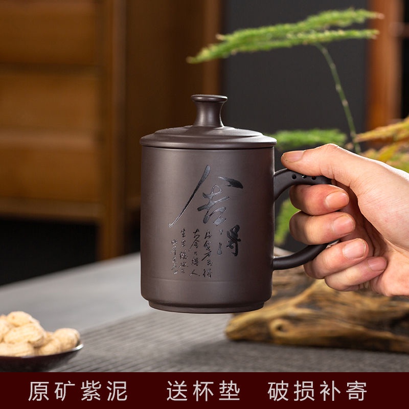 Cốc Uống Trà Bằng Sứ Cỡ Lớn Kèm Nắp Đậy Tiện Dụng