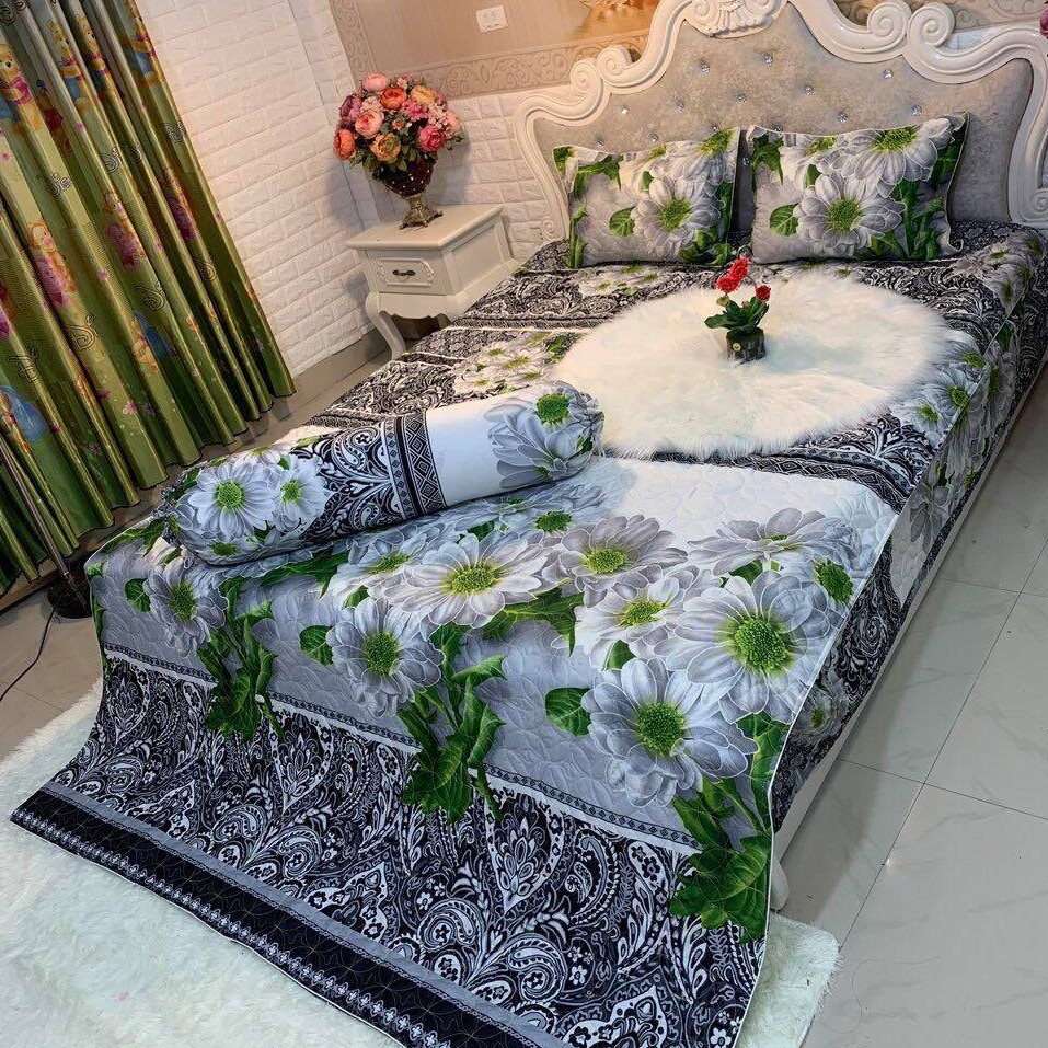 Bộ trần hè 5 món poly cotton. (Mua 2 bộ, tặng 1 chai nước hoa)
