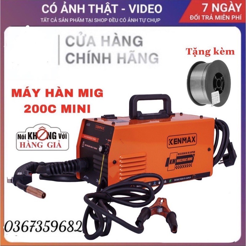 Máy hàn Mig Kenmax Mig 200C mini, máy hàn không dùng khí