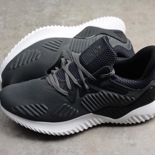 ( Uy tín nhất ) Giầy thể thao Alphabounce beyond xám đen đế trắng * new ' ◦