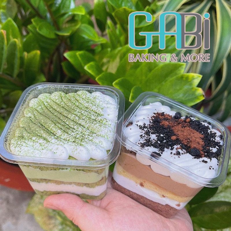 Set 10 hộp nhựa PET đựng mousse 10*10*7.5cm