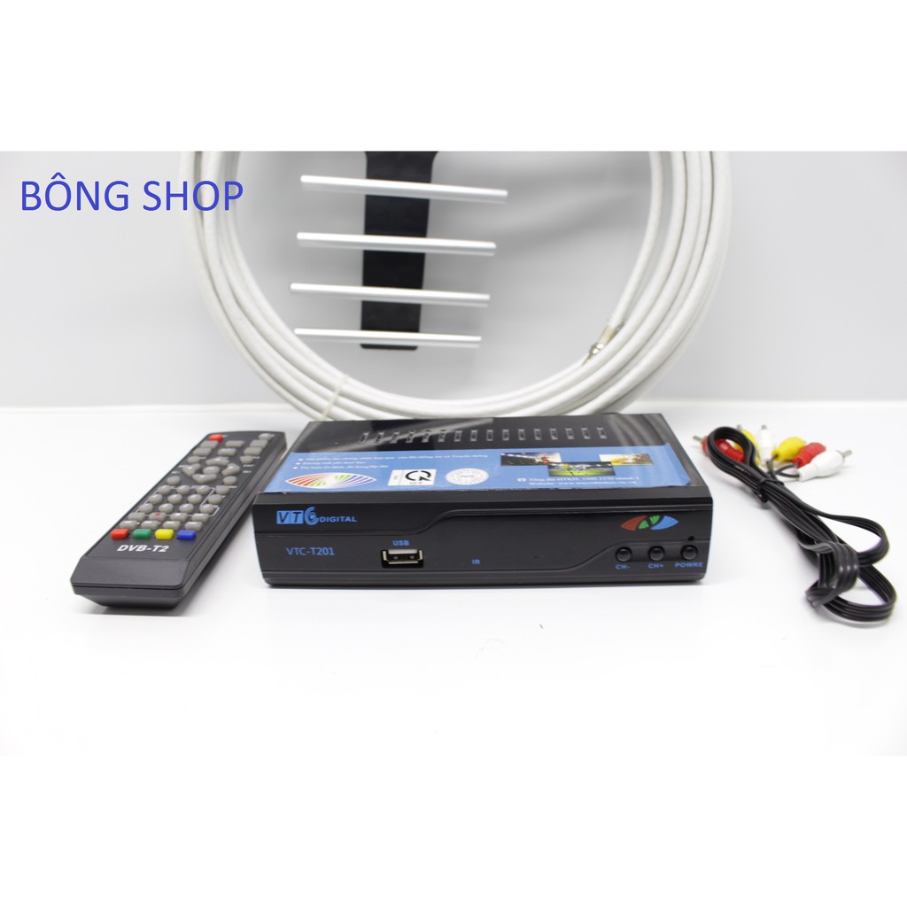 Đầu thu truyền hình số mặt đất DVB T2  model STB - Q88 + 1 Dàn 15m dây - SC1231098 | BigBuy360 - bigbuy360.vn