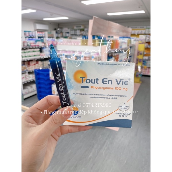 Tảo tươi Tout En Vie hộp 14 ống | Hàng nội địa Pháp