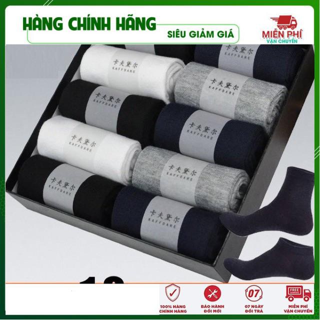 Tất Nam Chống Thối Chân FREESHIPGiảm 5K Khi Nhập Mã [DUCBKM5K] Set 10 Đôi Tất Nam Chống Thối Chân