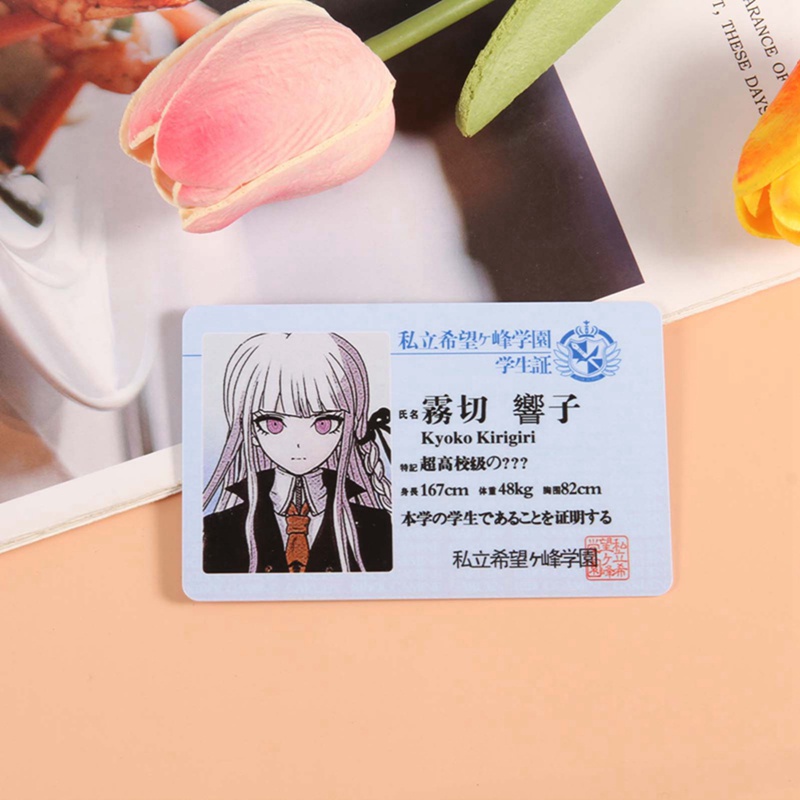 Thẻ ID Hình Nhân Vật Anime Danganronpa Cổ Điển