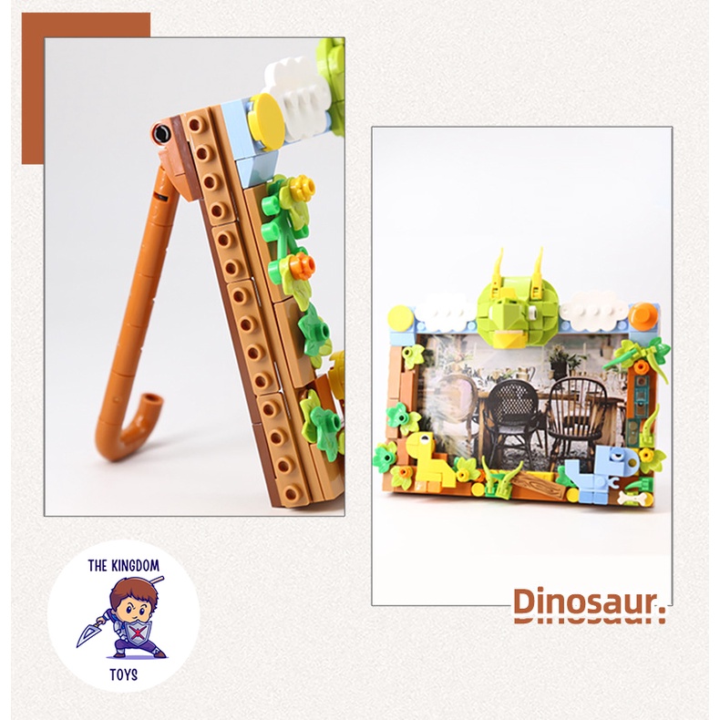 Đồ Chơi Lắp Ráp Mô Hình Khủng Long Hộp Bút / Giá Sách / Heo Đất / Khung Ảnh / Giá Đỡ Điện Thoại Jaki Đồ Dùng Học Tập
