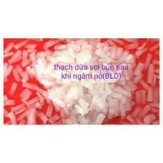 Bán sỉ 1Kg Thạch dừa sợi bún ép thô (khô) tặng kèm hương thơm