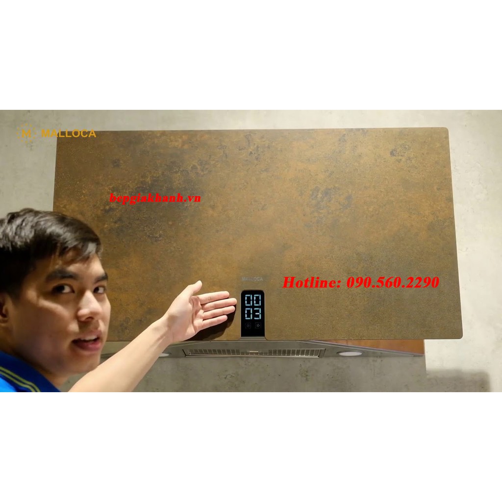 [HCM]Máy hút mùi dạng kính vát 90cm Malloca TIME K-16 BRUNO nhập khẩu Italy | BigBuy360 - bigbuy360.vn