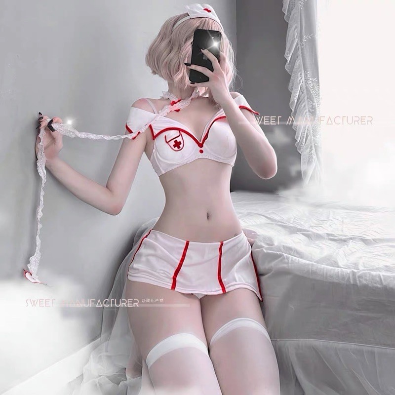 Cosplay nàng y tá gợi cảm quyến rũ• Nội Y Cao Cấp •Áo độn ngực có mút • Cosplay Sexy MY9654 | BigBuy360 - bigbuy360.vn