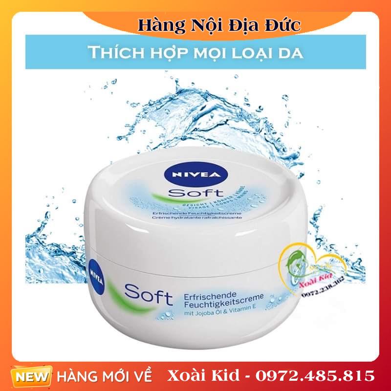 Kem dưỡng da Nivea Soft của Đức - Nội địa Đức Đủ Bill