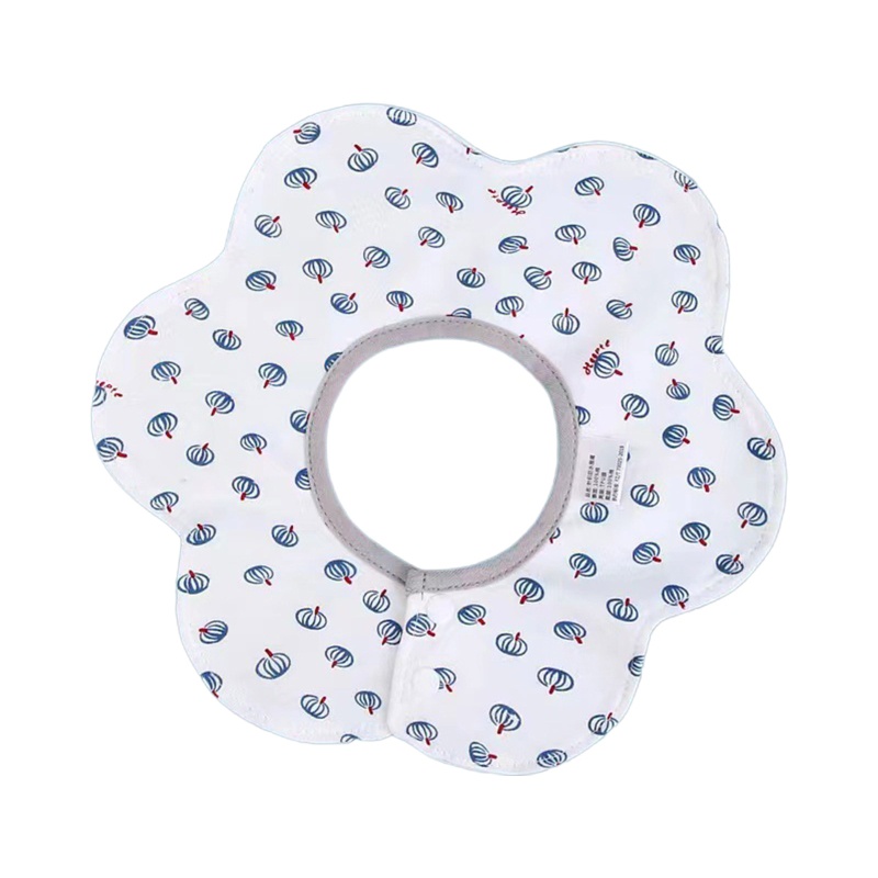 Yếm Ăn Cotton Dệt Kim Thoáng Khí Chống Nước Xoay 360 Độ Dễ Thương Cho Bé