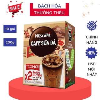 Cà phê sữa đá NesCafé 3 in 1 hộp 10 gói x 20g bao bì mới