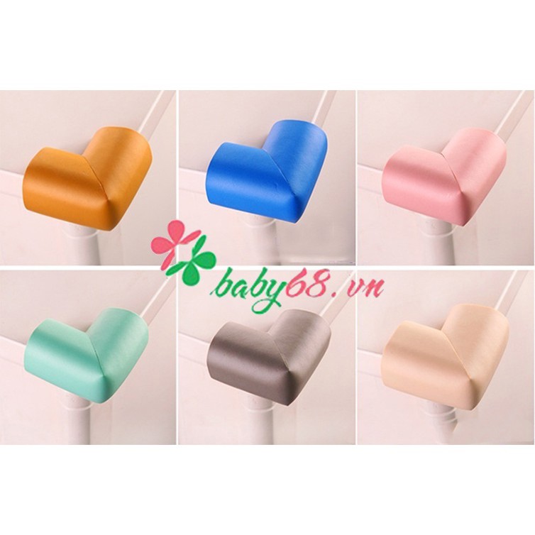 Miếng xốp bịt góc bàn, góc giường an toàn 4 miếng