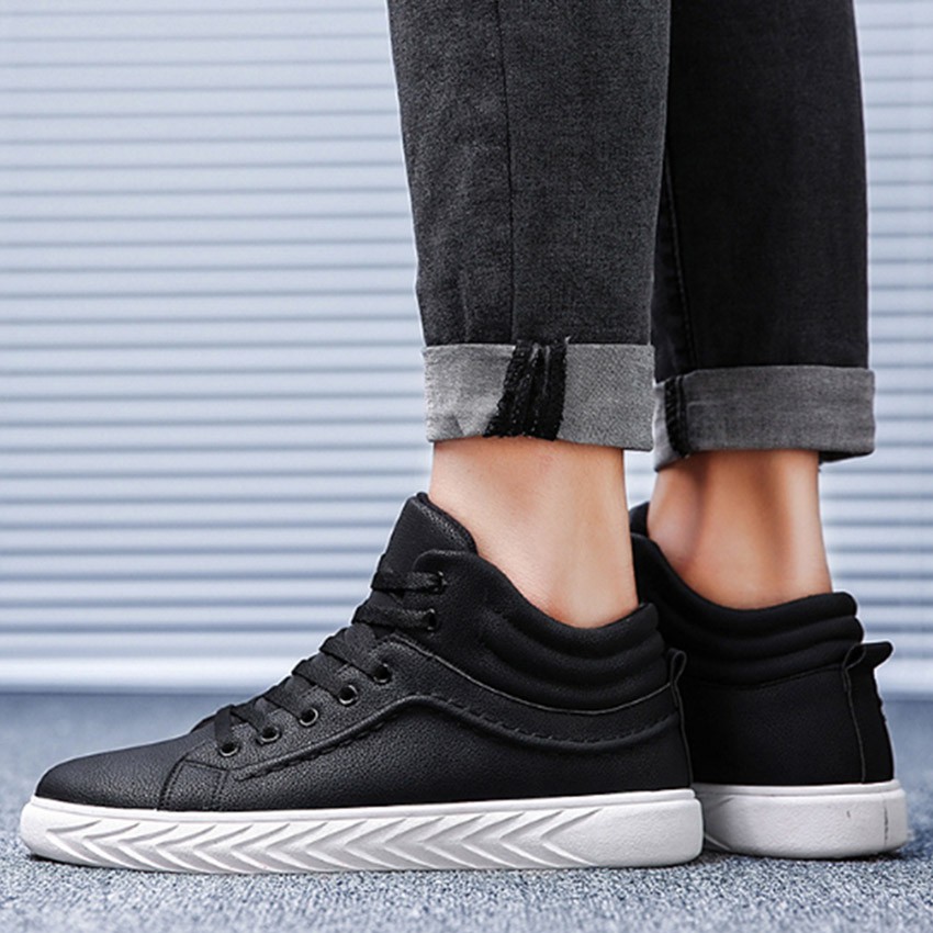 Giày thể thao nam, giày nam cổ cao da pu cao cấp sang trọng ZATA-SKS01 | BigBuy360 - bigbuy360.vn