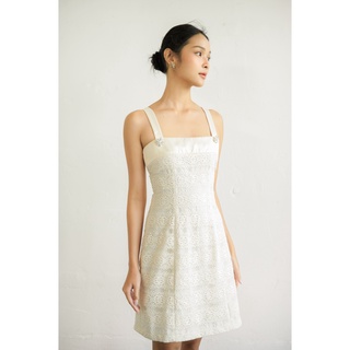 [Corentin] Váy hai dây ren lụa Julie Dress