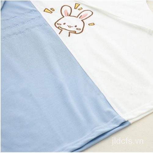 Áo Thun Tay Ngắn Dáng Rộng Thêu Họa Tiết Nhiều Màu Sắc Dễ Thương Cho Nữ