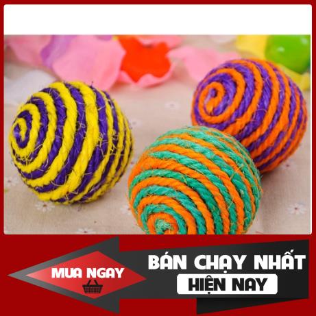 [❌GIÁ SỈ❌] Đồ Chơi Quả Bóng Đan Dây Thừng Cho Mèo Cưng ❤️