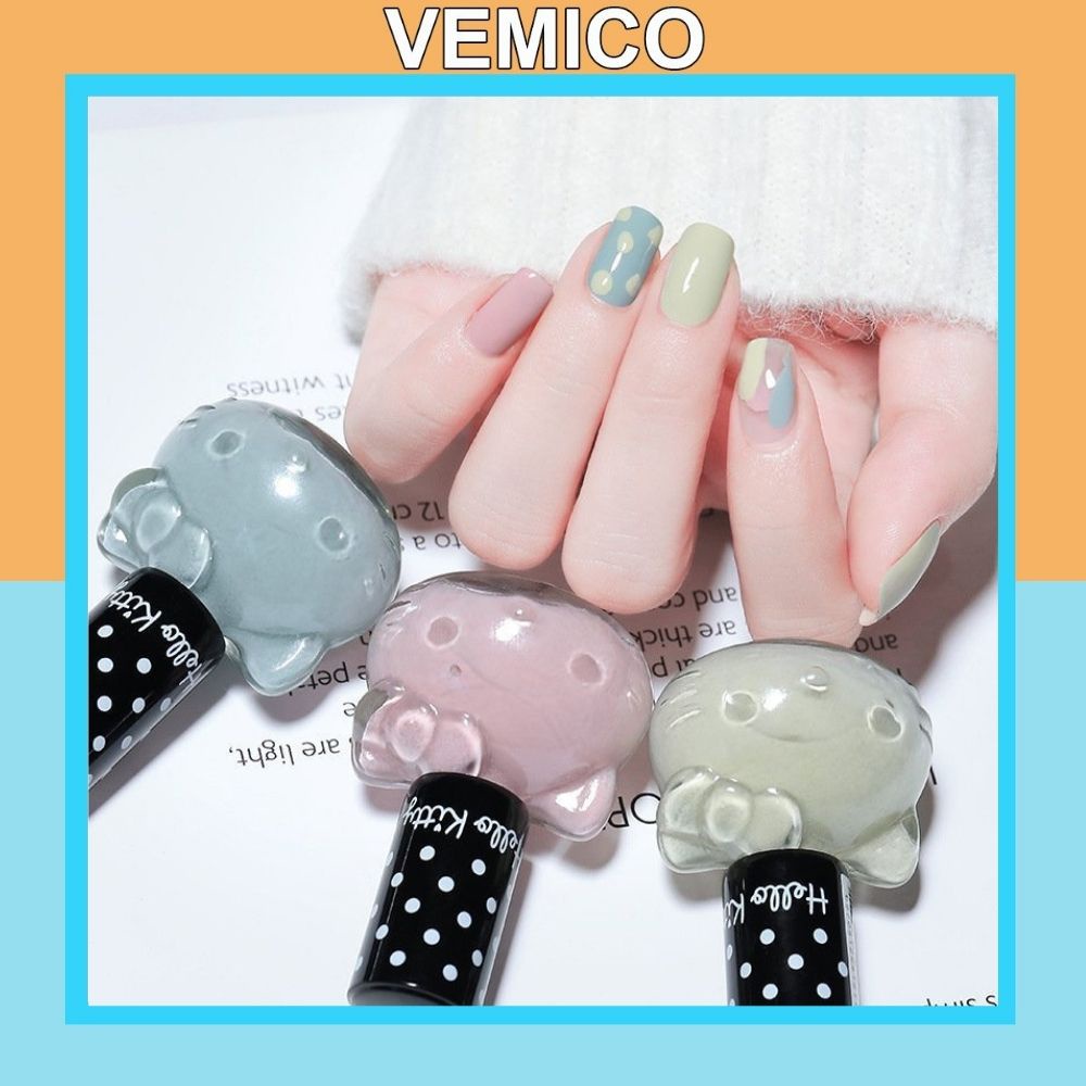 Sơn móng tay gel Vemico nhanh khô Hello Kitty dễ thương SM13