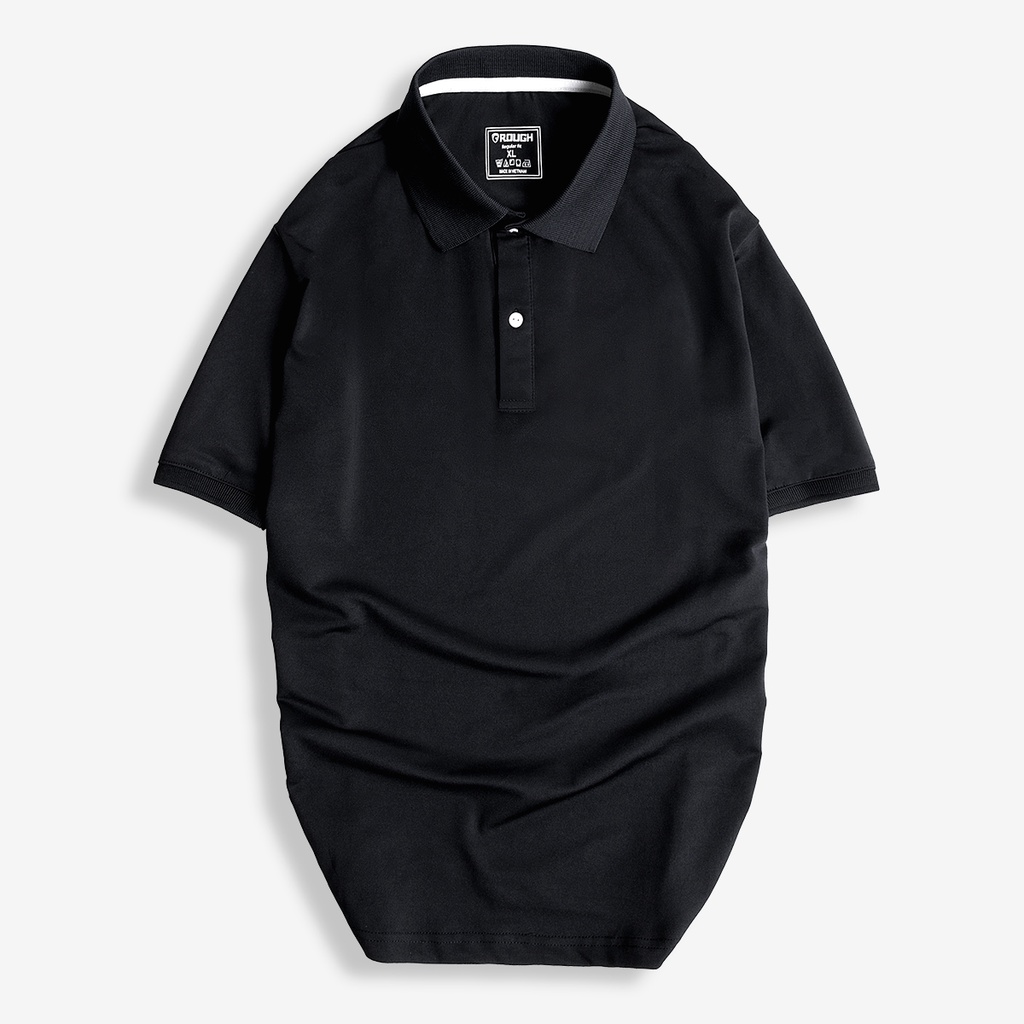 Áo Thun POLO nam cổ bẻ BASIC CVC trơn chống nhăn ROUGH vải cotton 5 màu trẻ trung