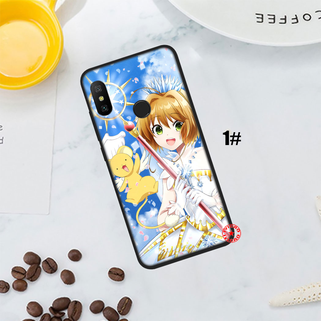 Ốp Điện Thoại Silicon Mềm Họa Tiết Thủ Lĩnh Thẻ Bài Sakura 52qf Cho Xiaomi Redmi Note 5 6 7 Pro 4x Dễ Thương