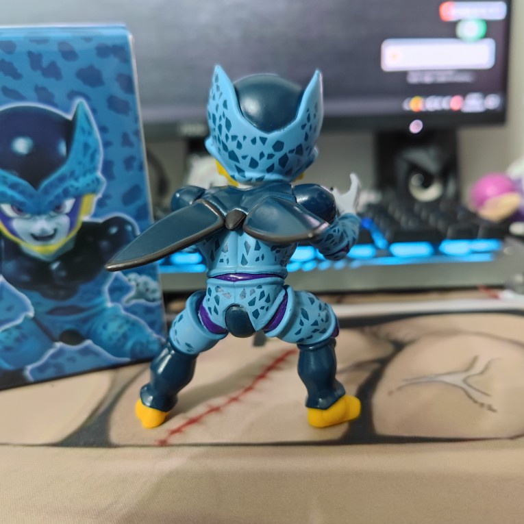Mô hình đồ chơi Cell kid, sên bọ hung nhỏ con xanh dương Sharu - Dragon Ball