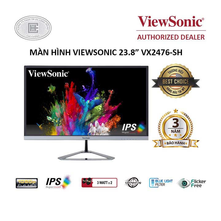 Màn hình Viewsonic 24 INHCES VX2476-SH - CHÍNH HÃNG