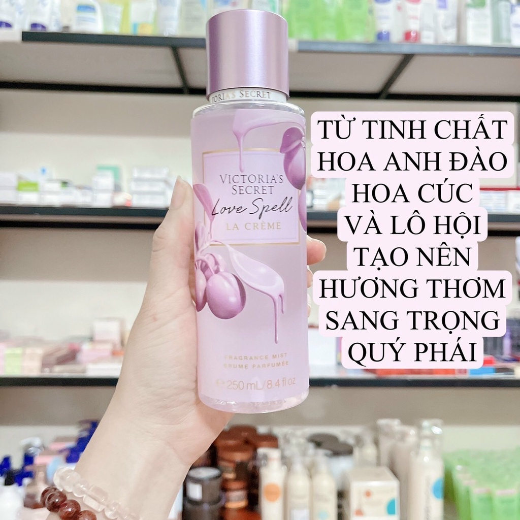 Xịt Thơm Body 💕𝑭𝒓𝒆𝒆𝒔𝒉𝒊𝒑💕 Xịt Thơm Toàn Thân Victoria's Secret 🌸 LOVE SPELL 🌸 Body Mist 250ml - Xịt BODY