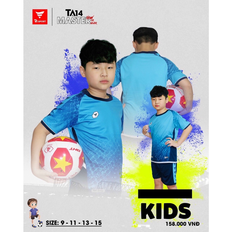Bộ Quần Áo Bóng Đá Trẻ Em TA Chất Thoáng Mát