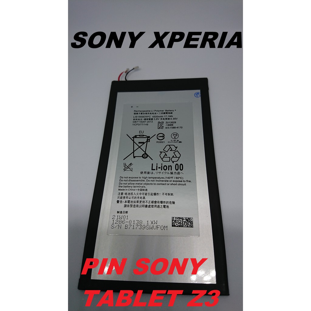 PIN & BAO DA SONY XPERIA TABLET Z3 COMPACT