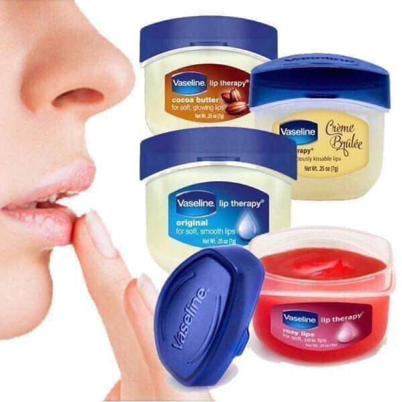 Son dưỡng môi vaseline giúp dưỡng môi hồng, Không nứt nẻ. Shop bán hàng Loại 1: bôi là mềm và Hồng môi , giúp giảm thâm