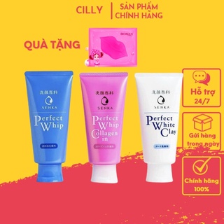 Sữa rửa mặt tạo bọt chiết xuất tơ tằm trắng Senka Perfect Whip [Hàng Loại 1]