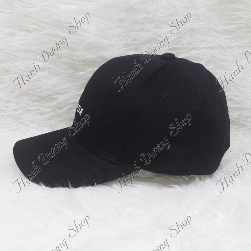 Mũ kết vải kaki thêu chữ khóa xịn phong cách thời trang phù hợp cả nam lẫn nư