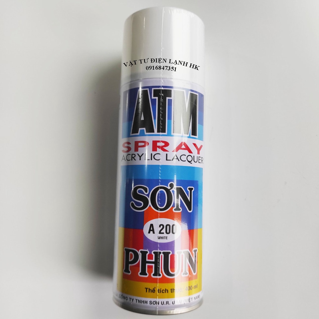 Sơn Xịt ATM chuyên dụng Spray Màu Trắng A200 White