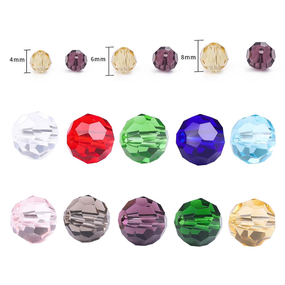 Hộp 10 ngăn hạt pha lê mặt tròn có màu sắc dùng làm đồ trang sức/ thêu áo