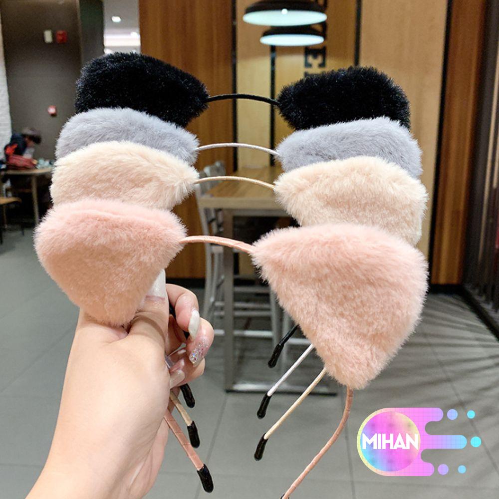 Cài tóc tai mèo nhồi bông dễ thương nhiều màu tùy chọn