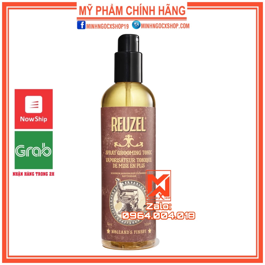 Xịt dưỡng tạo độ phồng tự nhiên REUZEL GROOMING TONIC 355ml chính hãng