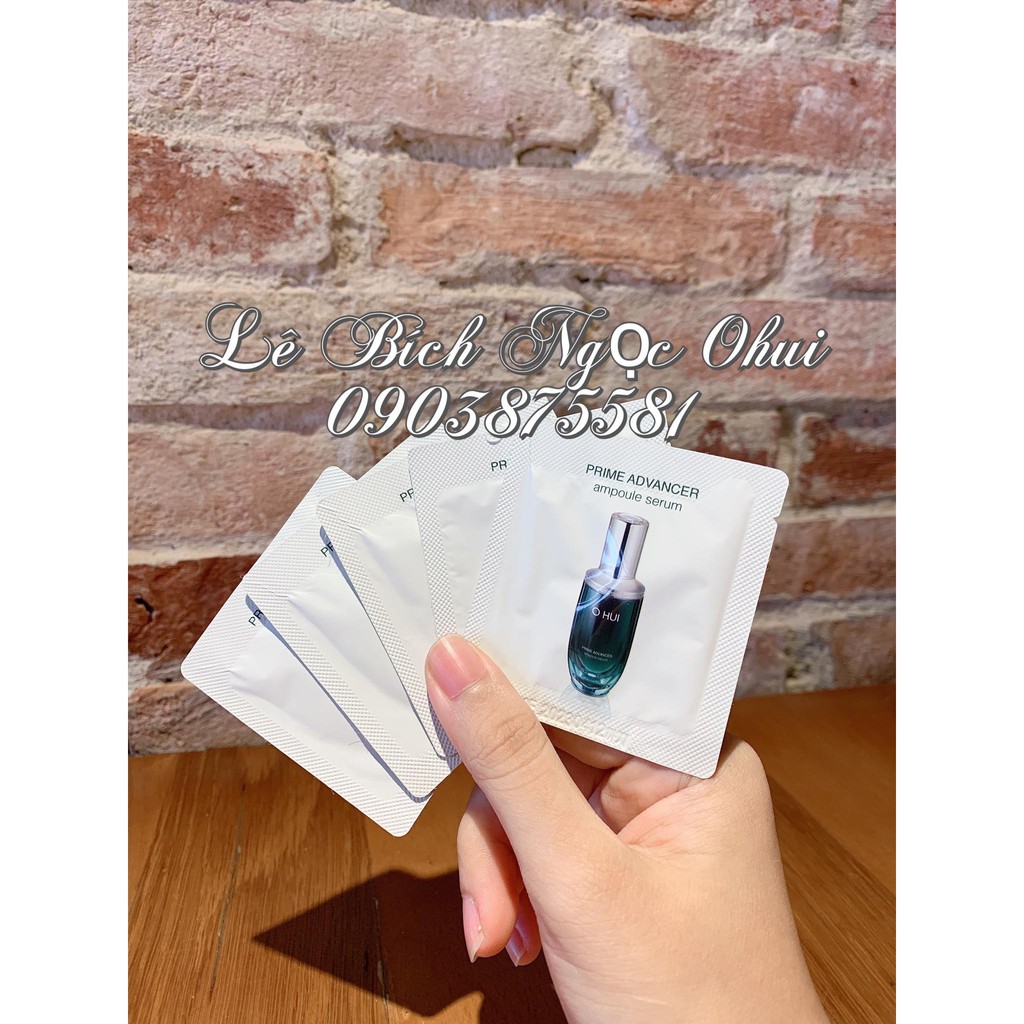 Combo 10 Gói Tinh Chất Chống Lão Hóa, Căng Bóng Da Serum OHUI XANH - OHUI PRIME ADVANCER SERUM