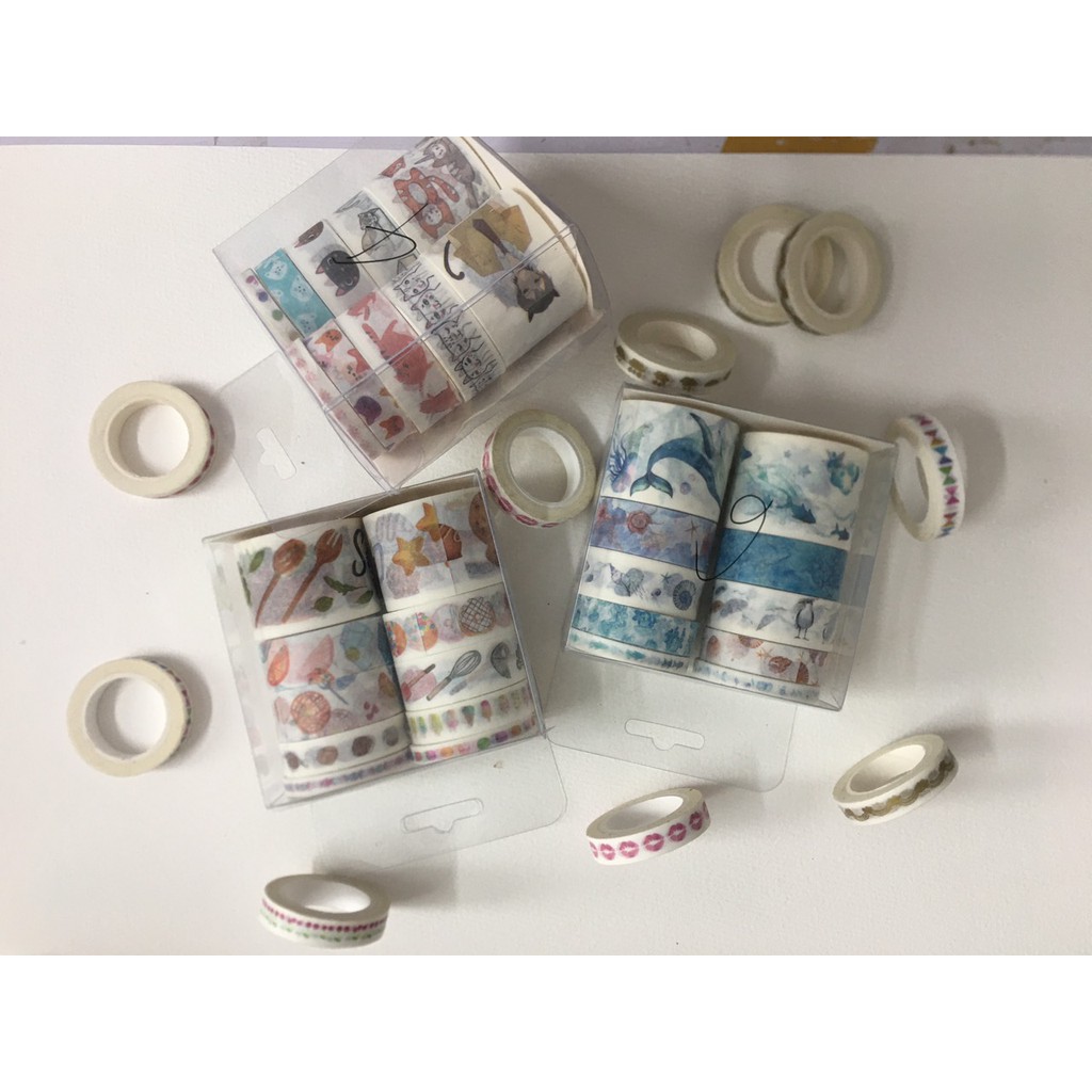 BĂNG DÍNH WASHI TAPE [ SIÊU RẺ ] DỄ THƯƠNG