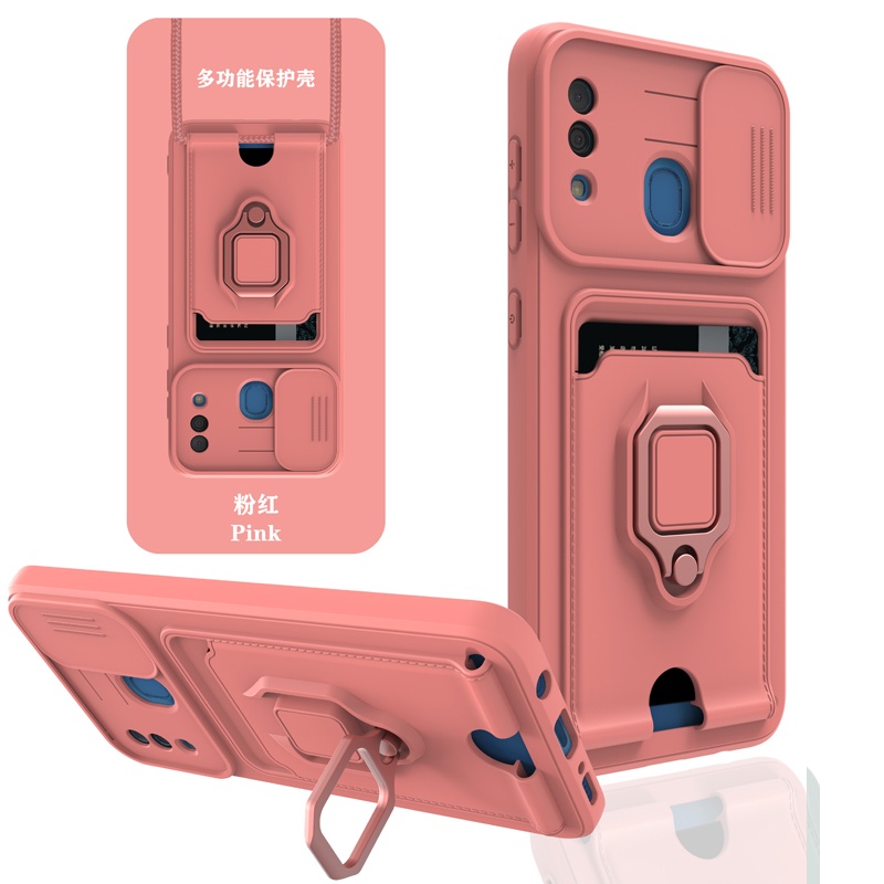 Ốp Điện Thoại Dạng Ví Có Ngăn Đựng Thẻ Cho Samsung Galaxy A51 A71 A21S A05 A31 A20 A30 A30S A50 A50S A11 M11 A02 M02